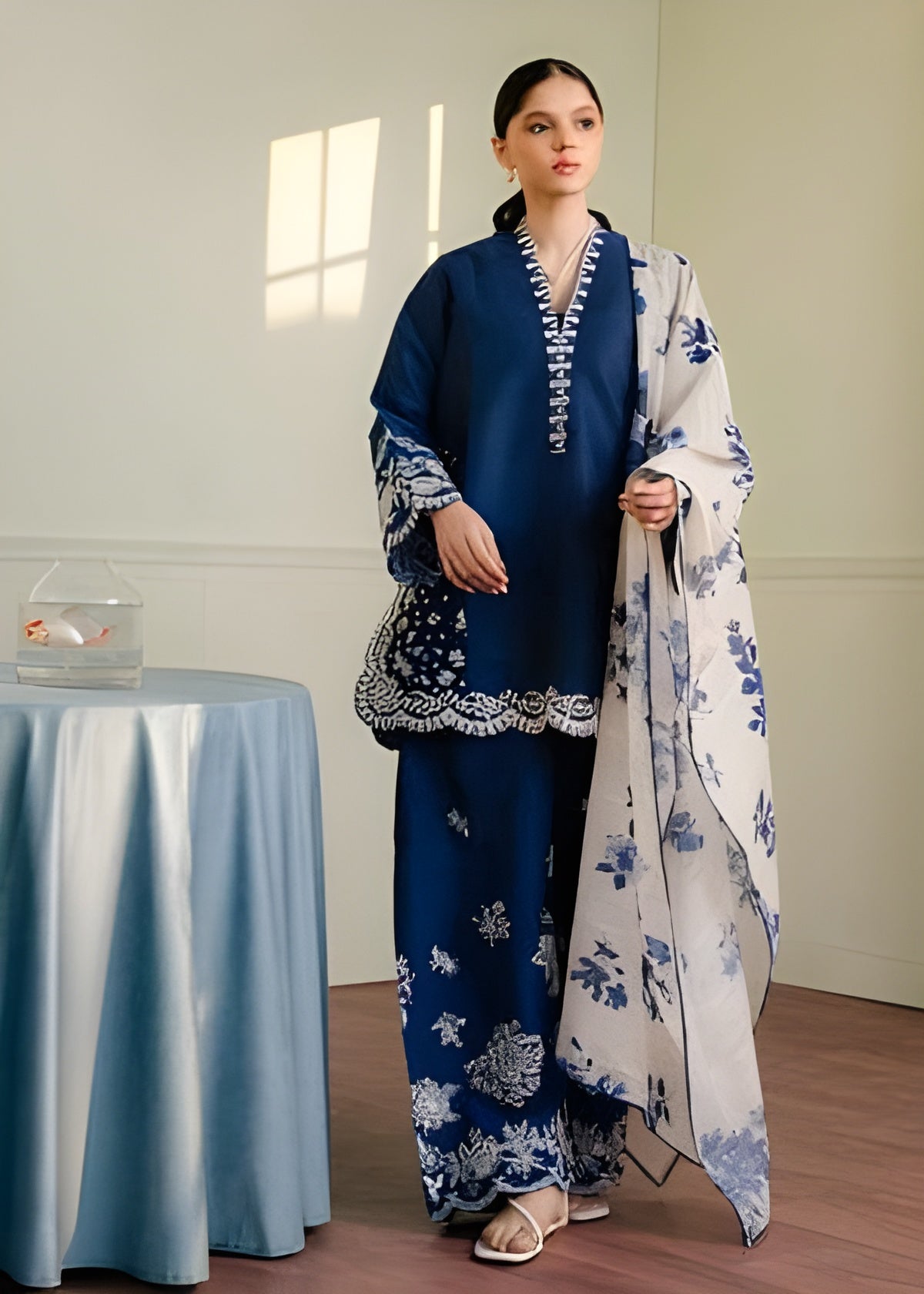 Coco by Zara Shahjahan Embroidered lawn Three Piece