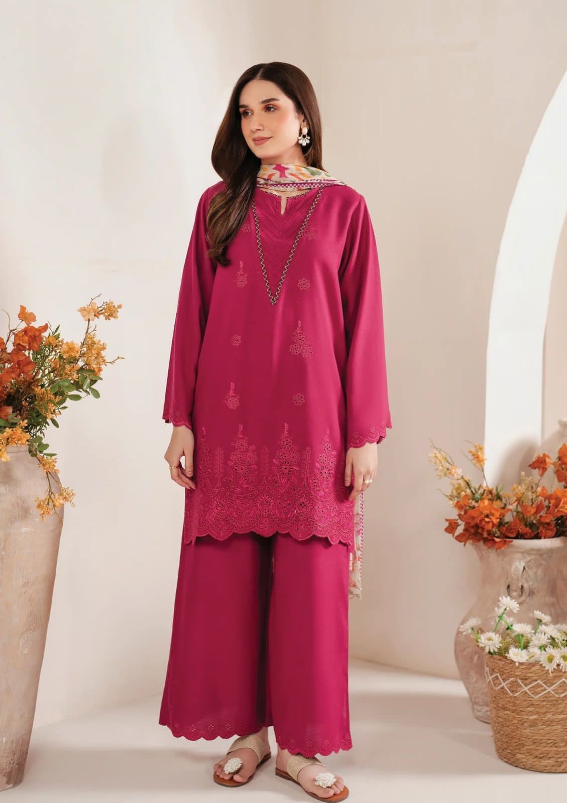Jazmin Embroidered lawn Three Piece