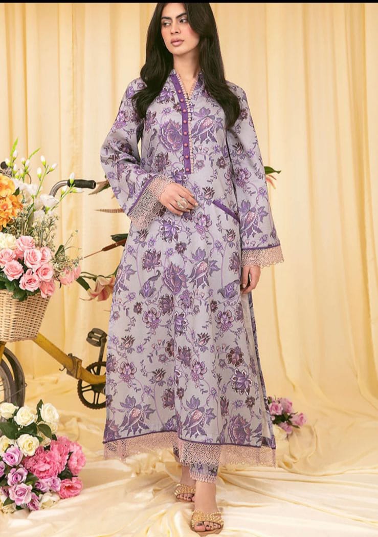 Saya Printed Lawn 2pc (Unstitched)