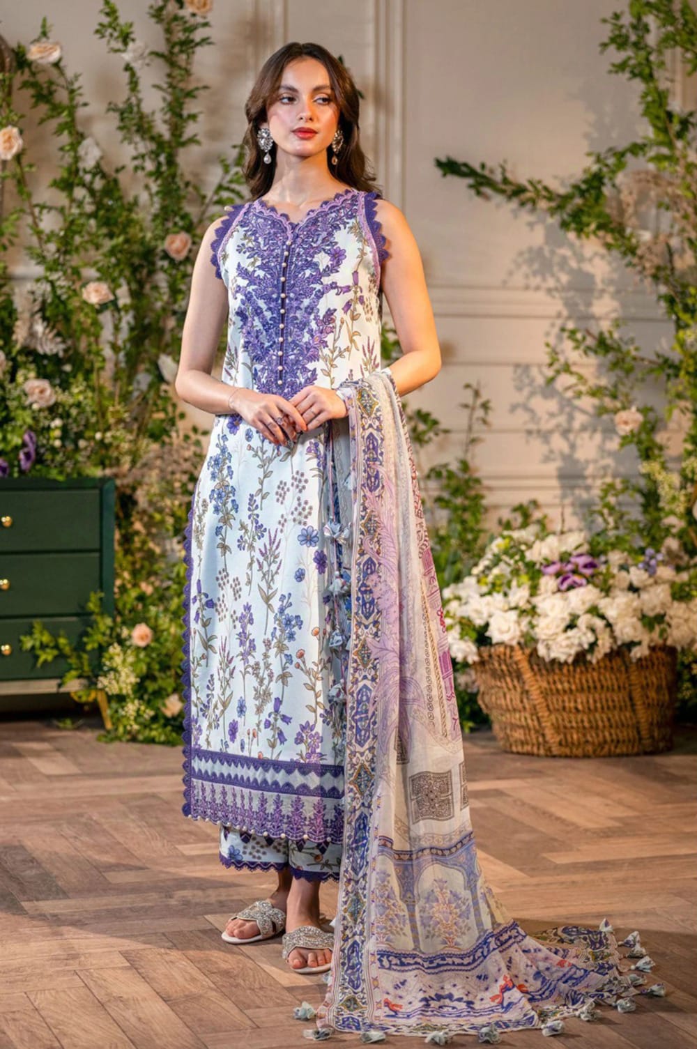 Jade By Firdous 3pc Printed Lawn Suit (Unstitched)