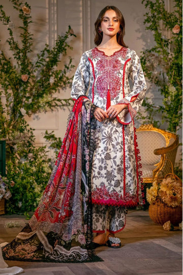 Jade By Firdous 3pc Printed Lawn Suit (Unstitched)