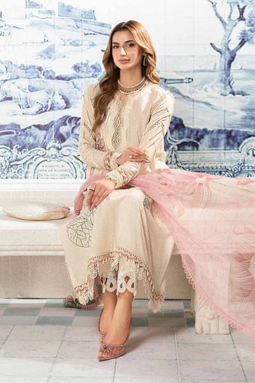 MARIA B  3pc Printed Lawn Suit (Unstitched)