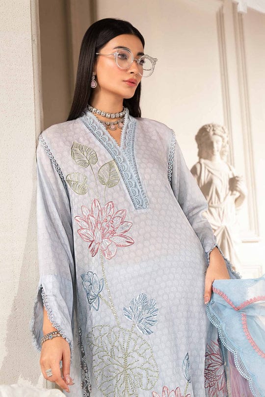 MARIA B  3pc Printed Lawn Suit (Unstitched)