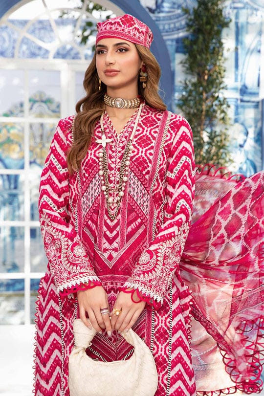 MARIA B  3pc Printed Lawn Suit (Unstitched)