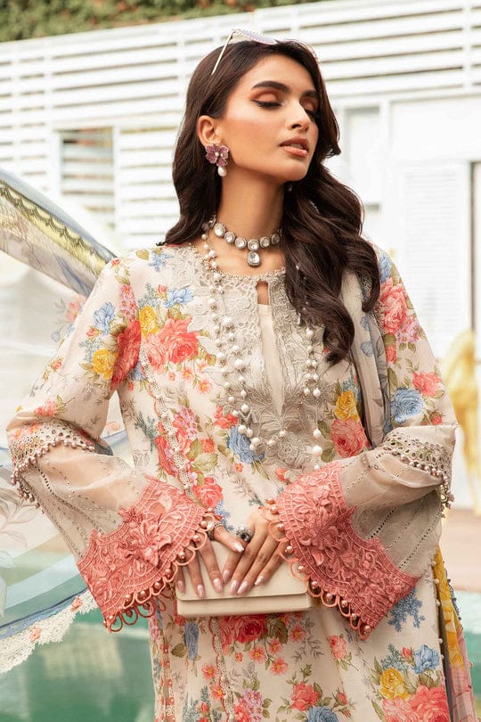 MARIA B  3pc Printed Lawn Suit (Unstitched)