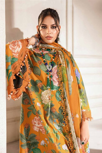 MARIA B  3pc Printed Lawn Suit (Unstitched)