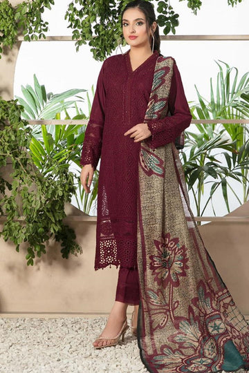 Chikenkari lawn Embroidered Winter Collection