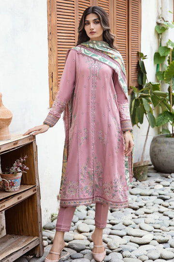 Chikenkari jazmin Embroidered Lawn Three Piece JZ-1015