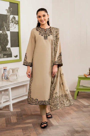 Sapphire Embroidered lawn Three Piece