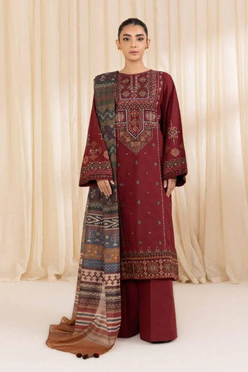 sapphire Embroidered lawn Three Piece